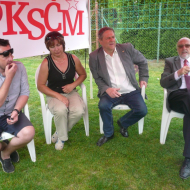 zastupitelé města Olomouce za KSČM, zleva: M. Behro, L. Večeřová, J. Zima a M. Marek