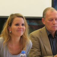Tereza Lišková spolu s lídrem kandidátky KSČM v Olomouckém kraji Alexandrem Černým